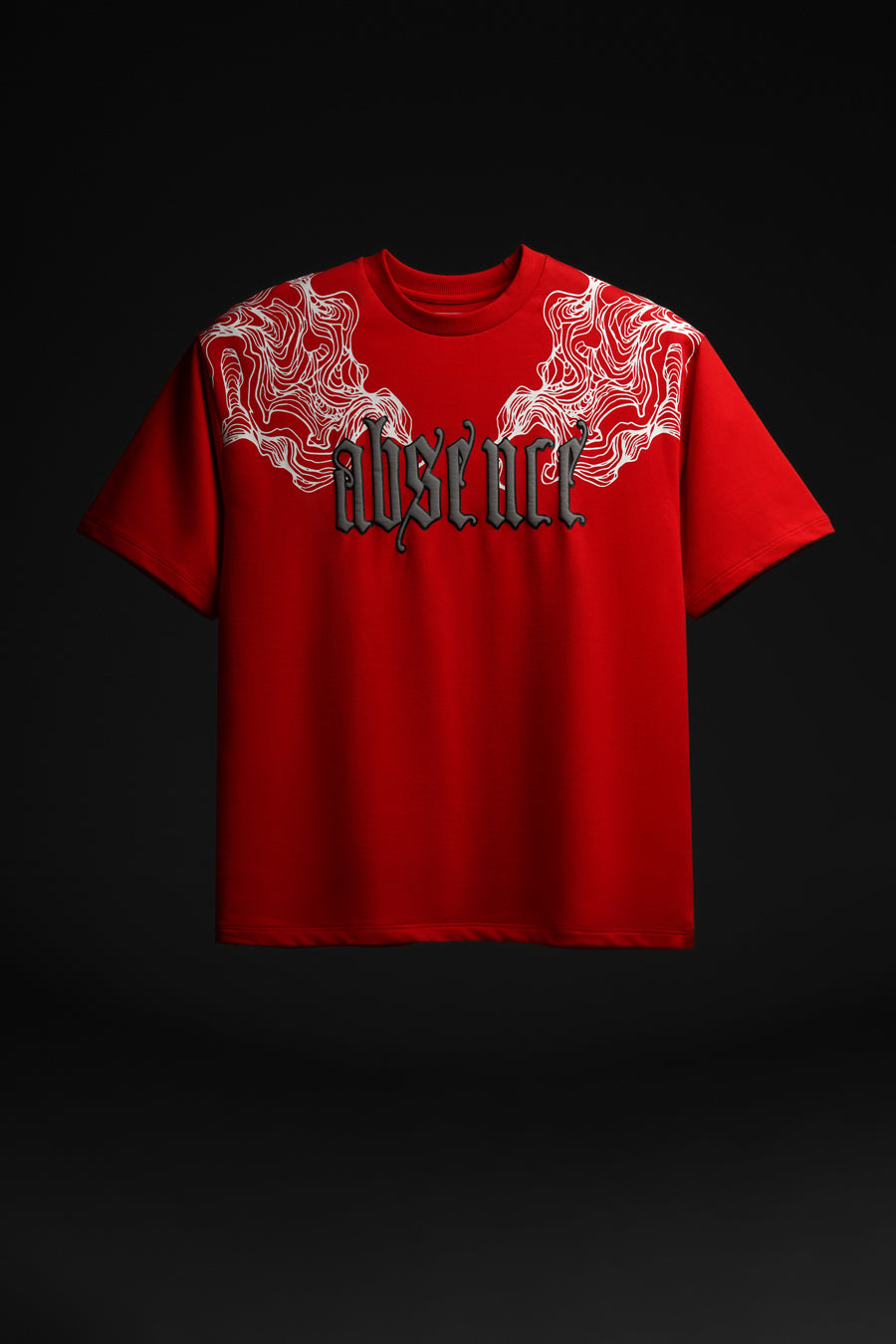 Skull and Butterfly Oversized Unisex T-shirt in Red